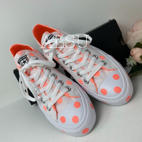 Converse Ctas Liw Top White Crimson W AUTHENTIC - Picture 6 of 8